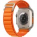 Apple Watch Ultra GPS + Cellular, 49mm Titanium Case with Orange Alpine Loop (Medium)