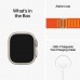 Apple Watch Ultra GPS + Cellular, 49mm Titanium Case with Orange Alpine Loop (Medium)