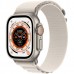 Apple Watch Ultra GPS + Cellular, 49mm Titanium Case with Starlight Alpine Loop (Large)