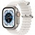 Apple Watch Ultra GPS + Cellular, 49mm Titanium Case with White Ocean Band