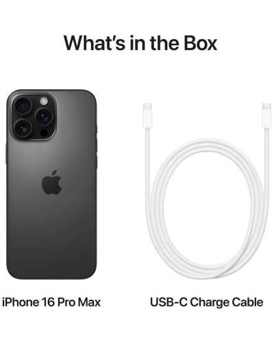 Apple iPhone 16 Pro Max (512GB) – Black Titanium Middle East Version with FaceTime