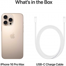 Apple iPhone 16 Pro Max (256GB) – Desert Titanium Middle East Version with FaceTime