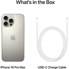 Apple iPhone 16 Pro Max (256GB) – Natural Titanium Middle East Version with FaceTime