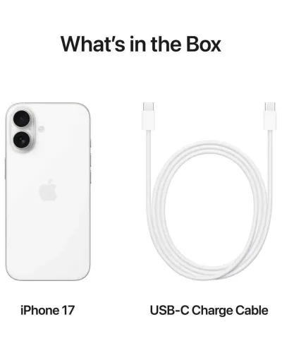 Apple iPhone 17 (256GB) – White Middle East Version with FaceTime