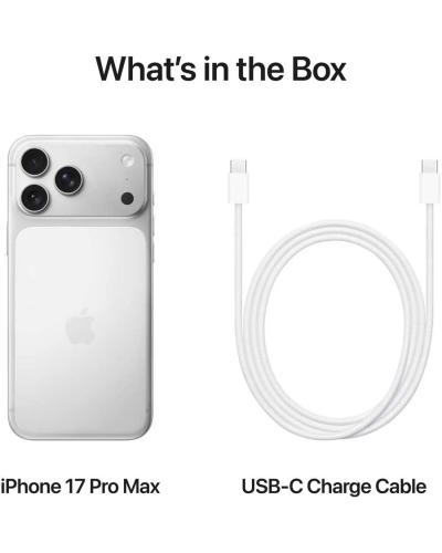 Apple iPhone 17 Pro Max (256GB) – Silver Middle East Version with FaceTime