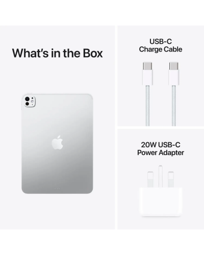 iPad Pro 11-inch M5 (2025) Wi-Fi + Cellular 256GB with standard glass – Silver with FaceTime Middle East Version