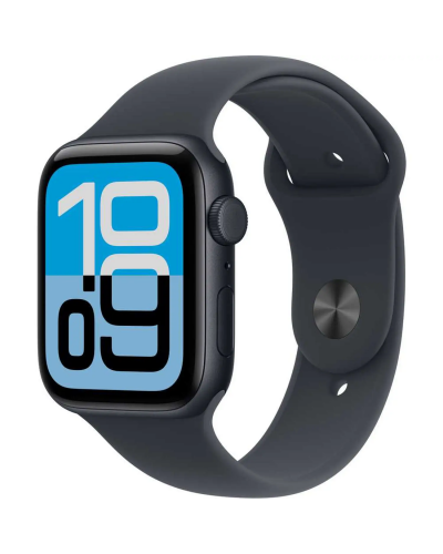 Apple Watch SE 3 GPS + Cellular, 44mm Midnight Aluminum Case with Midnight Sport Band – M/L