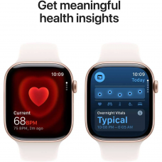 Apple Watch Series 11 GPS, 42mm Rose Gold Aluminum Case with Light Blush Sport Band – S/M