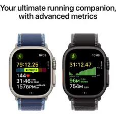 Apple Watch Ultra 3 GPS + Cellular, 49mm Black Titanium Case with Black/Charcoal Trail Loop – M/L