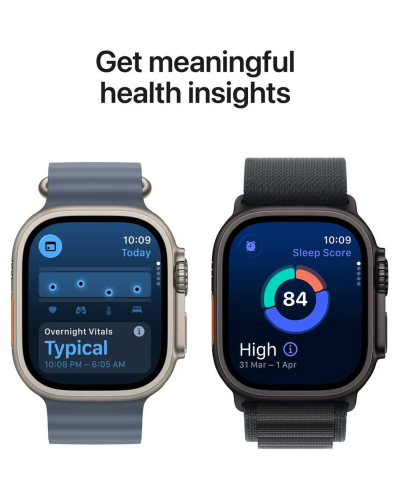 Apple Watch Ultra 3 GPS + Cellular, 49mm Black Titanium Case with Black Titanium Milanese Loop – Large